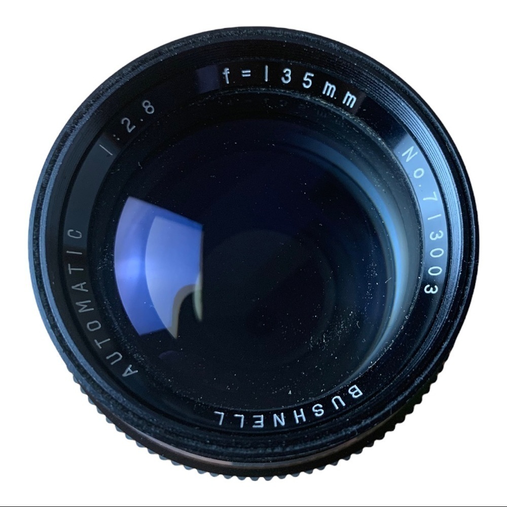Bushnell Automatic Camera  Lense 1:2.8 f=135mm No.713003 With Case Made In Japan